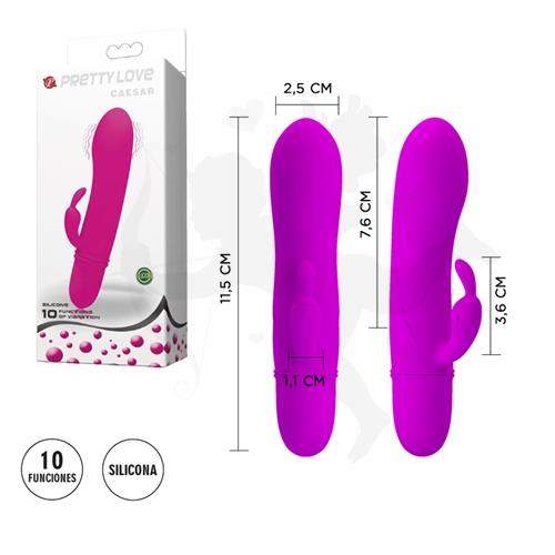 Estimulador femenino con vibrador de clitoris y 12 funciones de vibracion